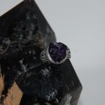 серебряное кольцо с флюоритом